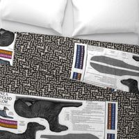 Greyhound Pillow Kit - Black Brindle Female