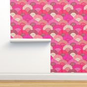 12x12 - Cute Pink Daisies - Hot Pink Cute Flowers for Tween Girls
