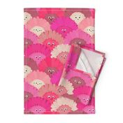 12x12 - Cute Pink Daisies - Hot Pink Cute Flowers for Tween Girls