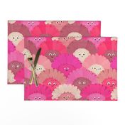 12x12 - Cute Pink Daisies - Hot Pink Cute Flowers for Tween Girls