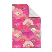 12x12 - Cute Pink Daisies - Hot Pink Cute Flowers for Tween Girls