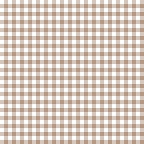 .5” gingham - cocoa/white