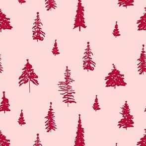Festive Christmas Harlequin Pattern in Pink & Red Wrapping Paper by  thespacehouse