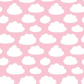 (small) just the clouds on pastel pink