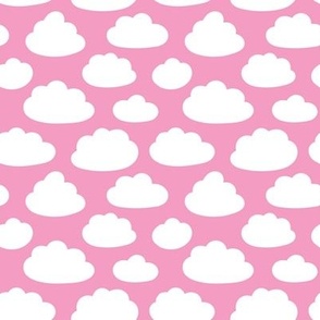 (small) just the clouds on pink