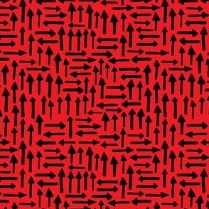 (small) Kodomo Crayon black arrows on red