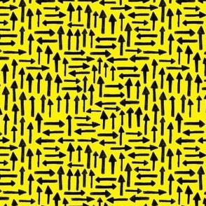 (small) Kodomo Crayon black arrows on yellow