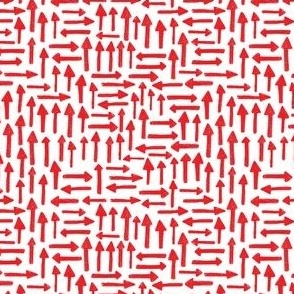 (small) Kodomo Crayon red arrows on white