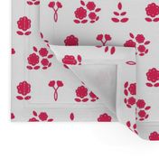 Ayana Scatter Cerise on White