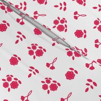 Ayana Scatter Cerise on White