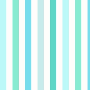 Water mint stripes - WALLPAPER