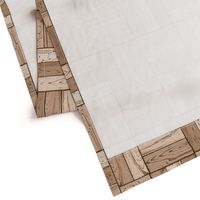 Hand Drawn Maple Parquet Wood Paneling (Oversized)