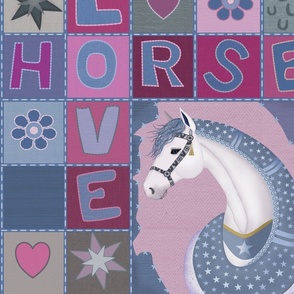I Love My Horse Patchwork