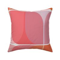 Funky Geometric Leaves  (Blush) L