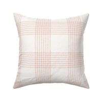 Crossover Plaid: Terra Cotta & Cream Linear Plaid