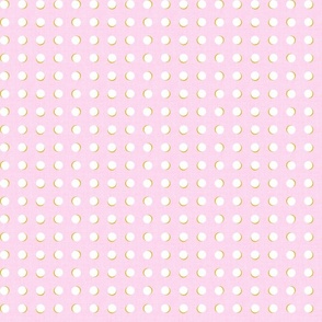 Small scale • pink and white polka dots