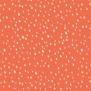 Illustrated pink Raindrops on Coral