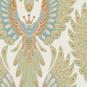 Large // Born to fly Stylised birds in an earthy color palette