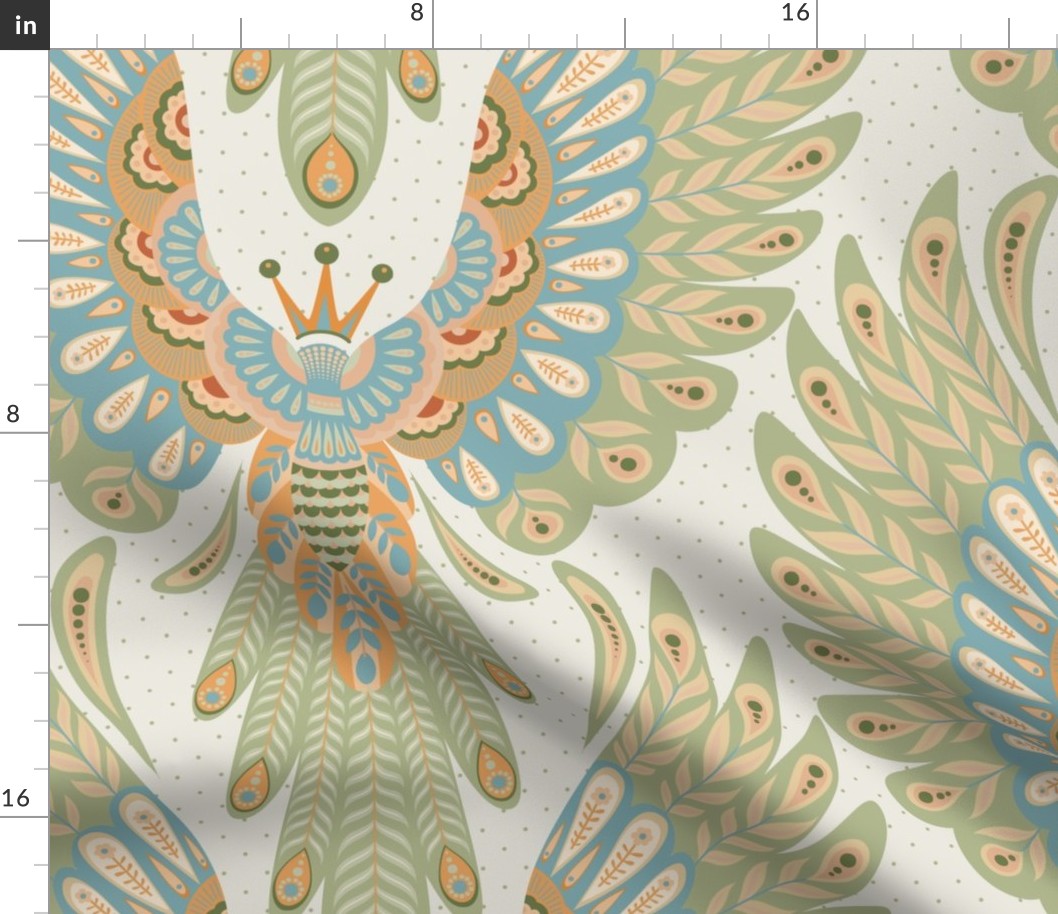 Large // Born to fly Stylised birds in an earthy color palette