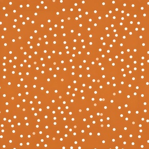 Small Polka Dots on Dark Orange