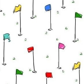 Golf Puttin’ Flags - Multi | Small