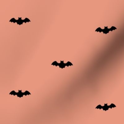 Black Bats on Orange