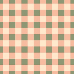 Large Pink and Green Gingham 