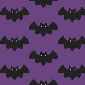 Bats - purple & black