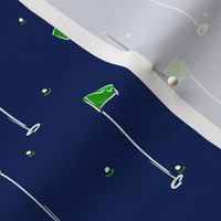 Golf Puttin’ Flags - Navy + Green | Small