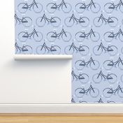 Bicycle Race in Blue