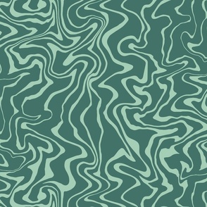 Cold green zebra pattern, abstract animal print, MEDIUM scale, fluid art marble