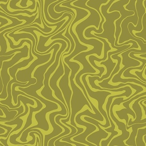 Warm green zebra pattern, abstract animal print, MEDIUM scale