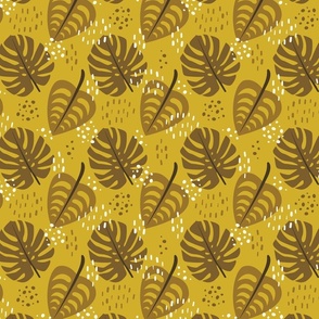 Lush Leaves (Dark Mustard)