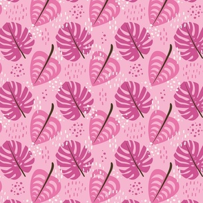 Lush Leaves (Pink)