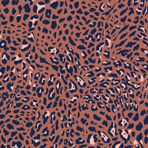 Leopard Spots Sienna Navy