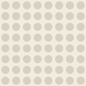 clean dots - bone beige_ creamy white - polka dot geometric blender