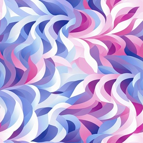 Hypnotic Pastel Mauve Pink Waves ATL852