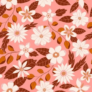 Maxi gypsy floral pink 18x18"