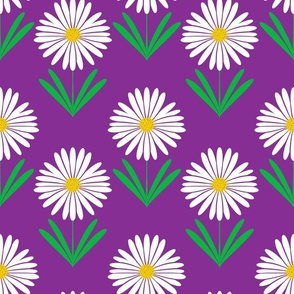 Retro Daisy - purple