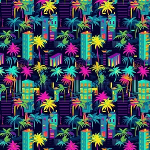 Palms in the Night City