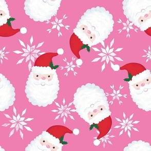 santa heads pink