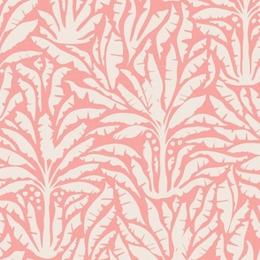 Palm Trees on Vintage Candy Pink / Large