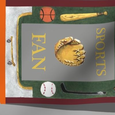 Sports Fan Oven Mitt Pattern  plus Instructions on Piece Pattern plus Ornament Pattern Fat Quarter by Kristie Hubler