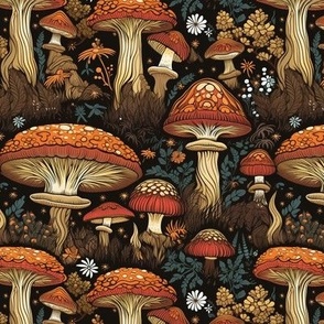 Rustic Mushroom Grove