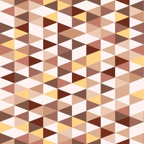 Shades of sand brown modern abstract triangles
