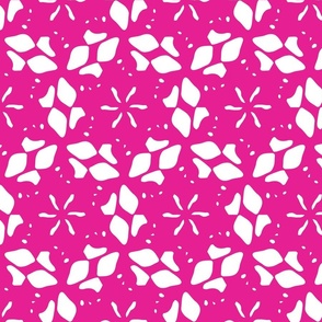 Pink abstract trellis / large