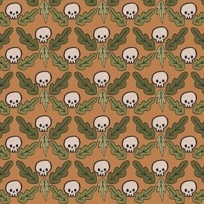 skull wallpaper yellow