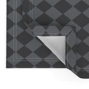 Checkered box diamonds in gunmetal and ash grey