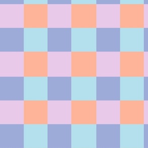 Checker board in pastels - Large