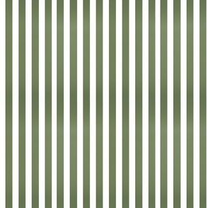 Dark Green & White Stripes